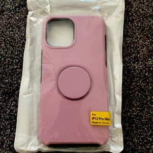 I phone 12 pro max pop socket case